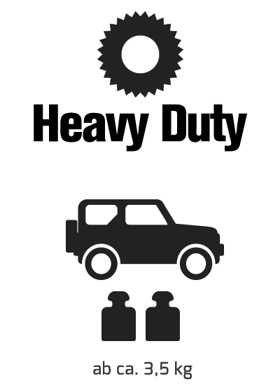 Reifeneinlagen der Version heavy duty für mittelschwere RC-Autos ab ca. 3,5 kg